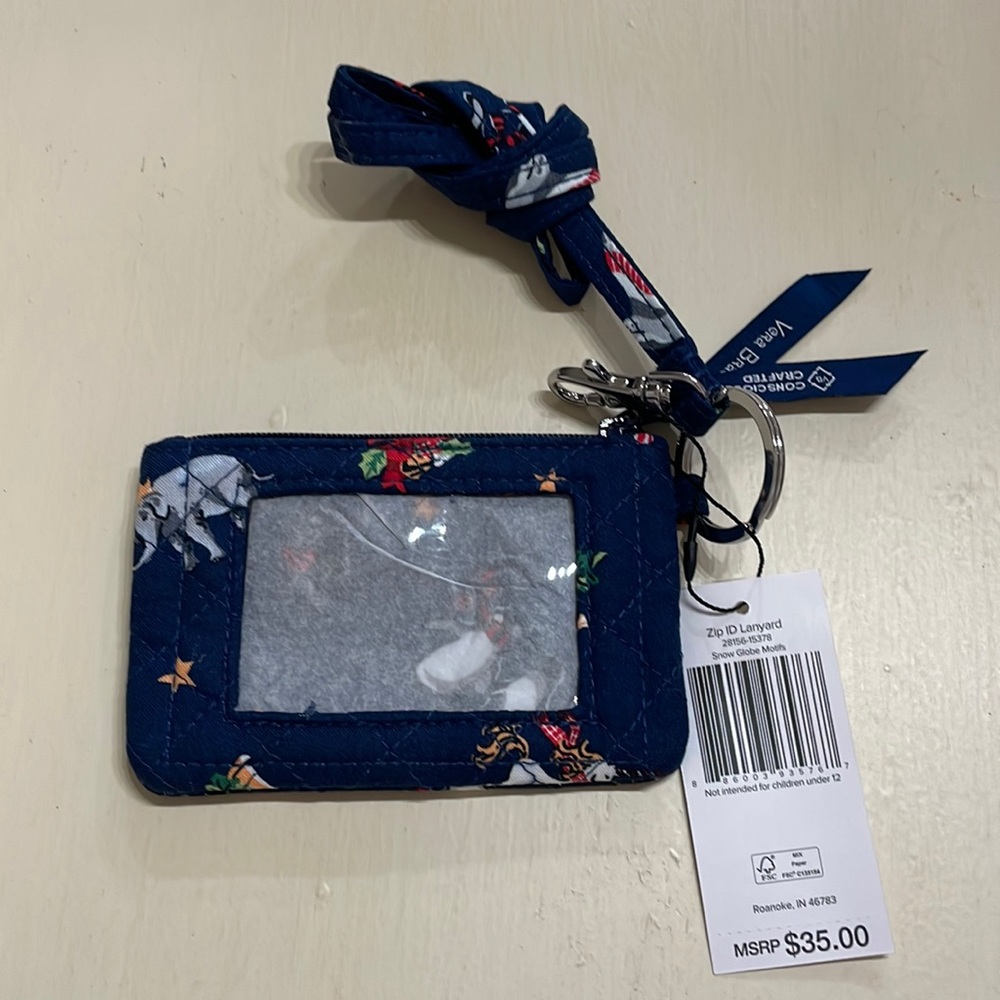 Vera Bradley Zip ID & Lanyard
